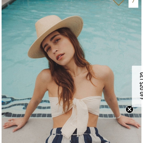 Brixton exclusive Marcos Fedora Limited straw hat- size large - Picture 5 of 8